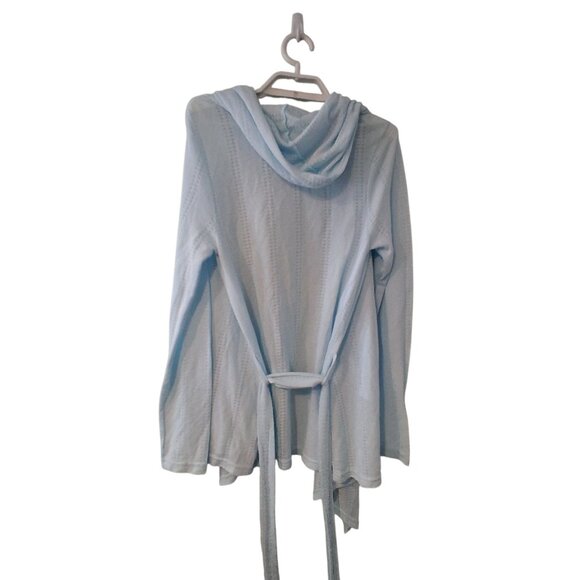 Fresh Produce nwt pointelle wrap cardigan womens M L Cool Breeze USA - Picture 2 of 5